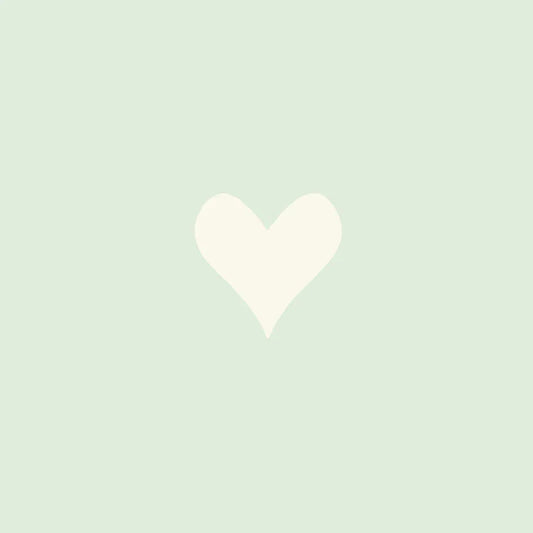 Groen vlak met wit hart