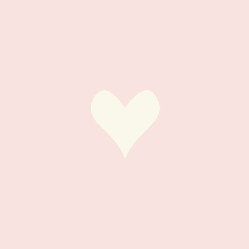 Roze vlak met wit hart