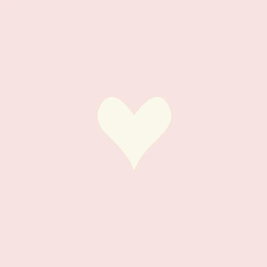 Roze vlak met wit hart
