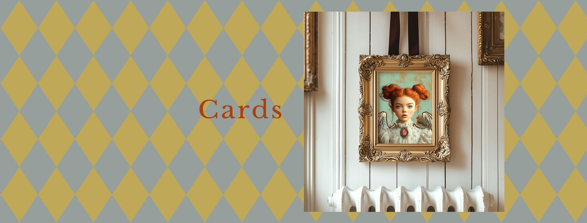 Banner voor cards met afbeelding engel anne