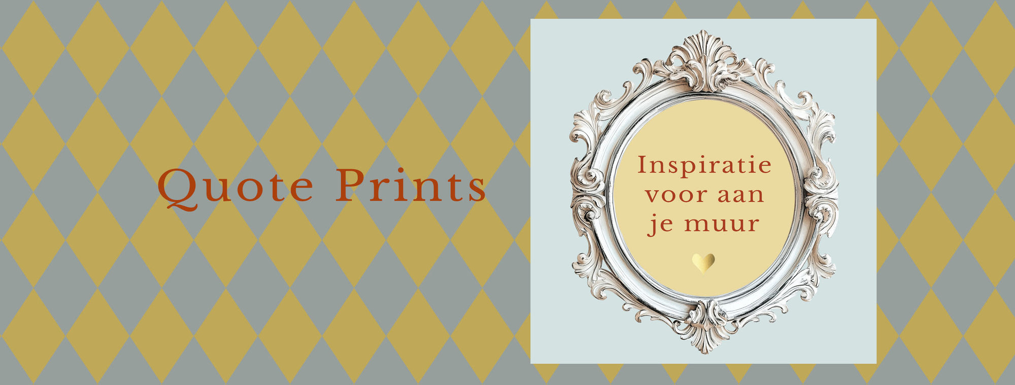Banner met de tekst Quote Prints