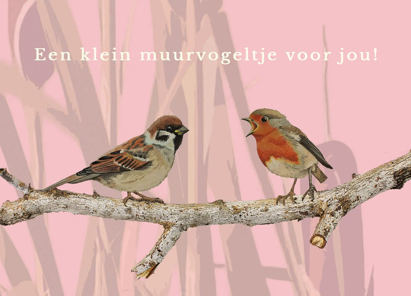 Giftkaart | Een vogeltje voor op de muur