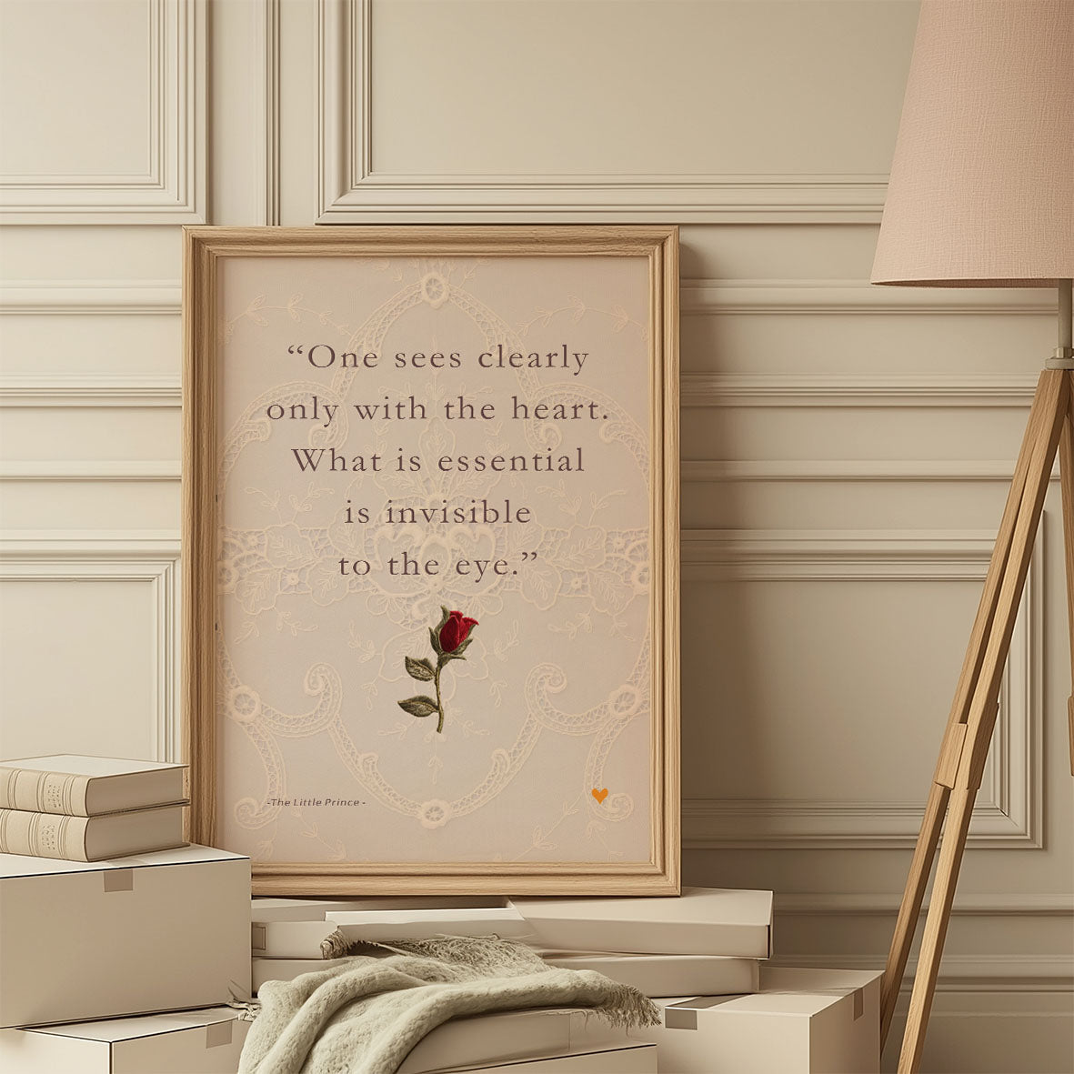 Lijst met quote print romantisch
