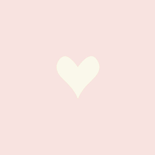Roze vlak met wit hart