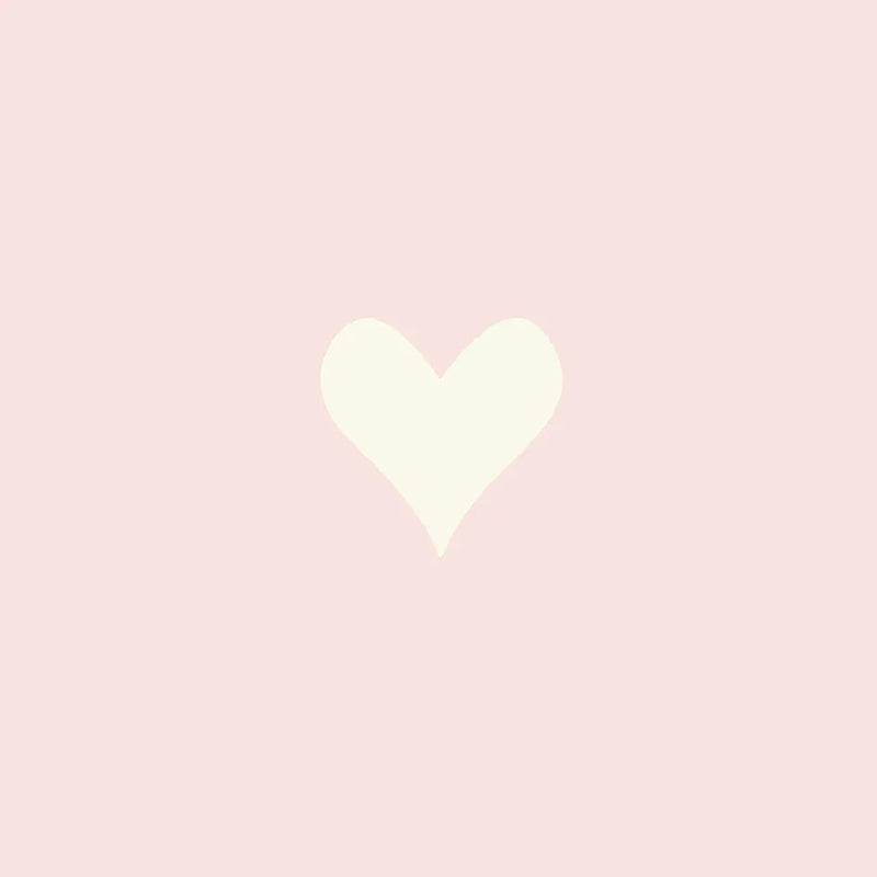 Roze vlak met wit hart